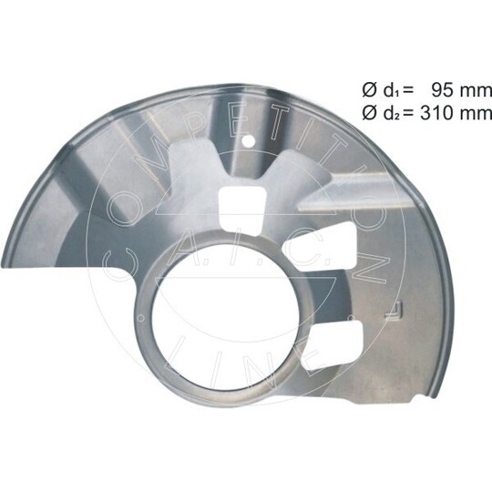 57613 - Splash Panel, brake disc 