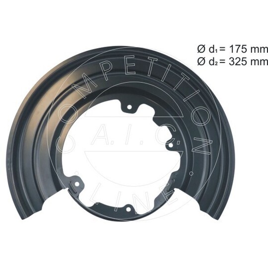 57488 - Splash Panel, brake disc 