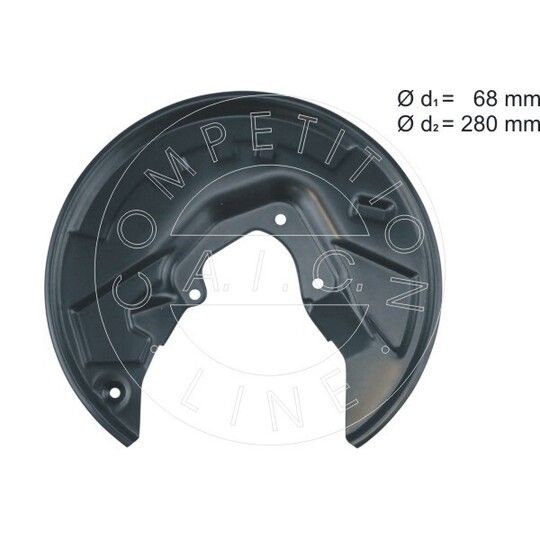 57581 - Splash Panel, brake disc 