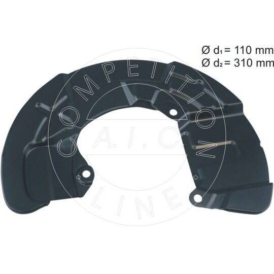 57463 - Splash Panel, brake disc 