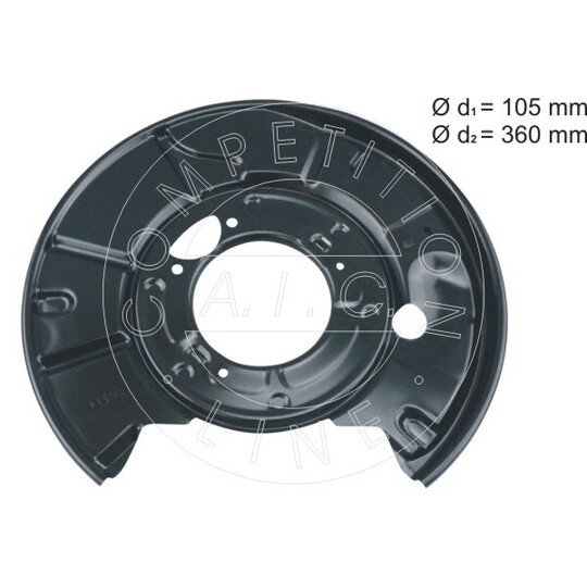 57765 - Splash Panel, brake disc 