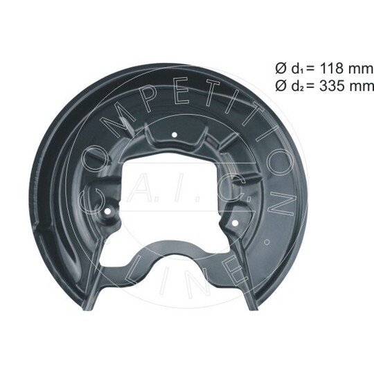 57692 - Splash Panel, brake disc 