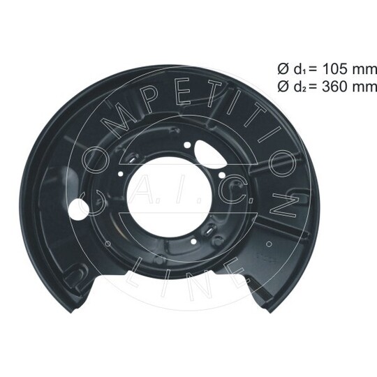 57764 - Splash Panel, brake disc 