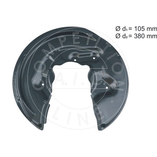 57836 - Splash Panel, brake disc 