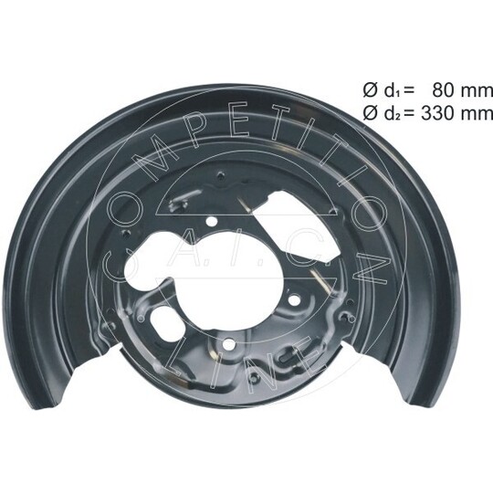 57837 - Splash Panel, brake disc 