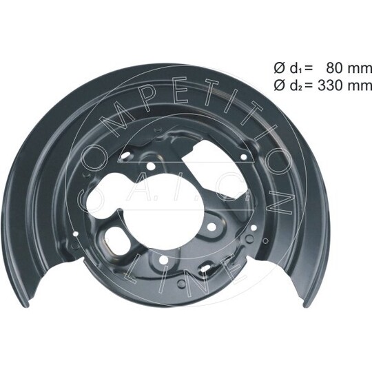 57838 - Splash Panel, brake disc 