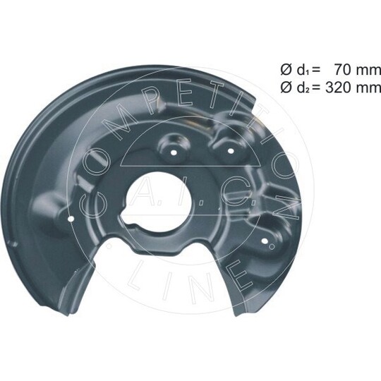 57843 - Splash Panel, brake disc 