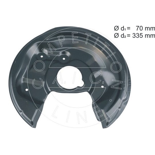 57842 - Splash Panel, brake disc 