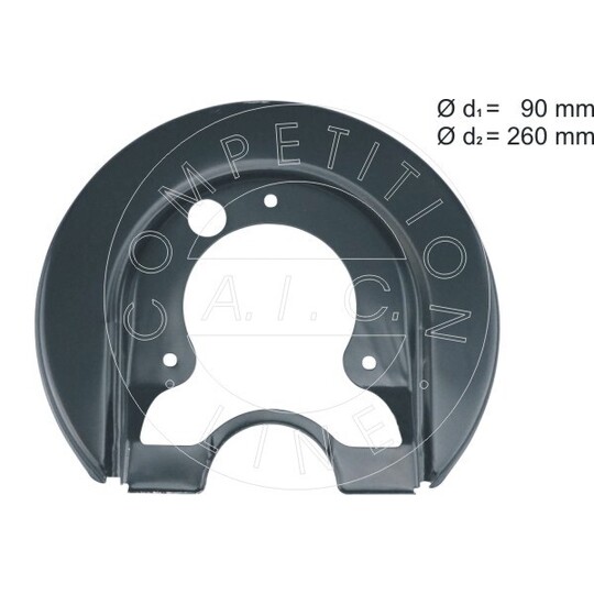 57846 - Splash Panel, brake disc 