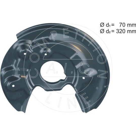 57844 - Splash Panel, brake disc 