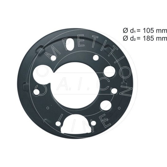 57887 - Splash Panel, brake disc 