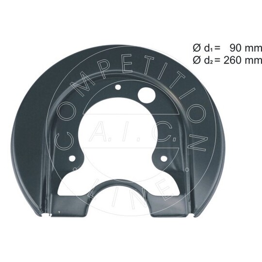 57845 - Splash Panel, brake disc 