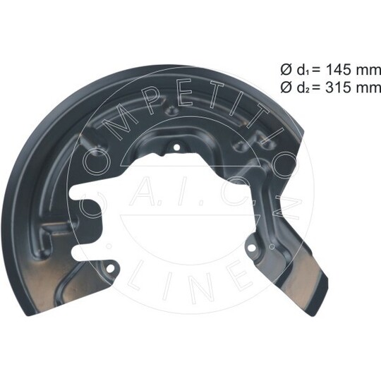 58187 - Splash Panel, brake disc 