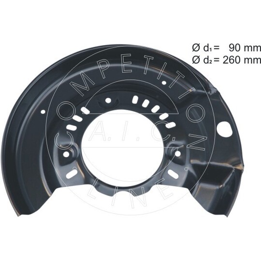 58105 - Splash Panel, brake disc 