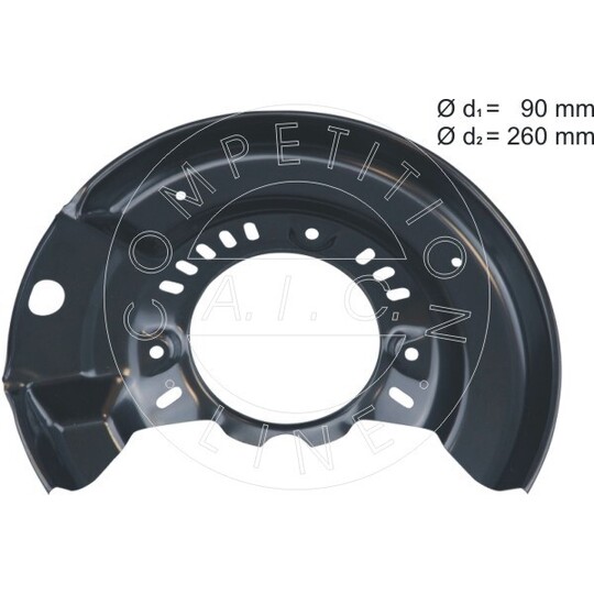 58106 - Splash Panel, brake disc 