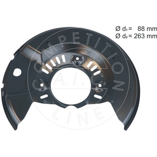 58276 - Splash Panel, brake disc 