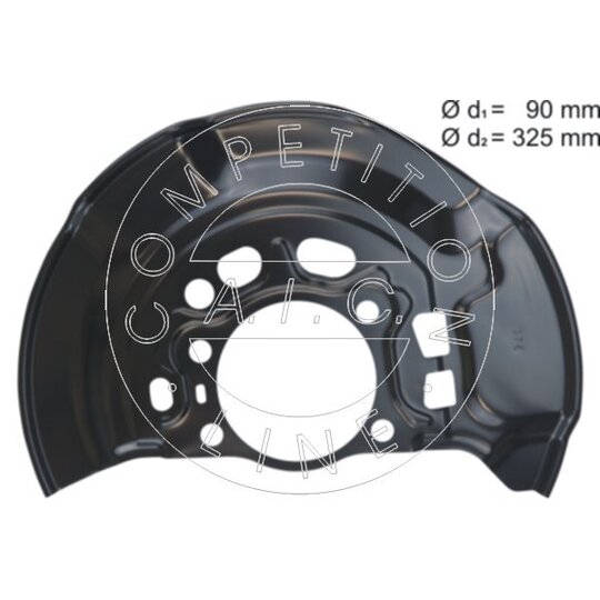 58809 - Splash Panel, brake disc 