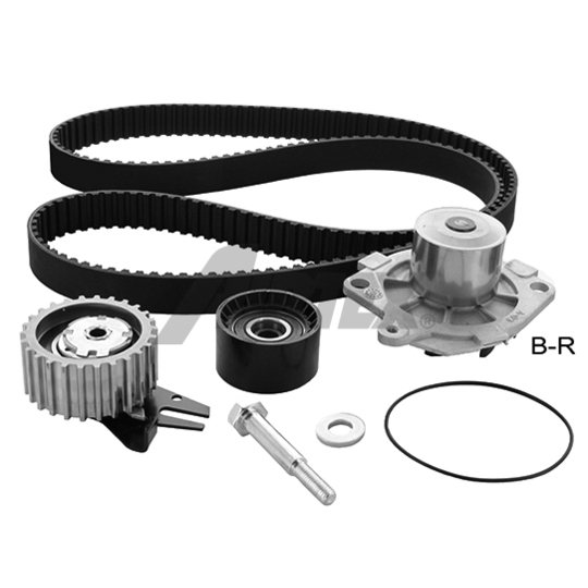 WPK-1595R03 - Water Pump & Timing Belt Set 