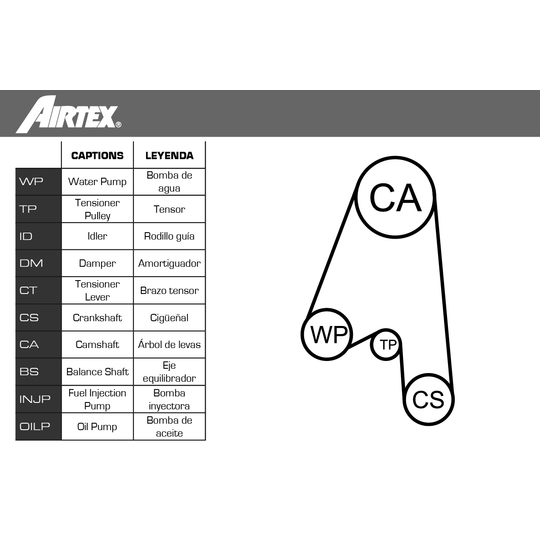 WPK-153003 - Water Pump & Timing Belt Set 