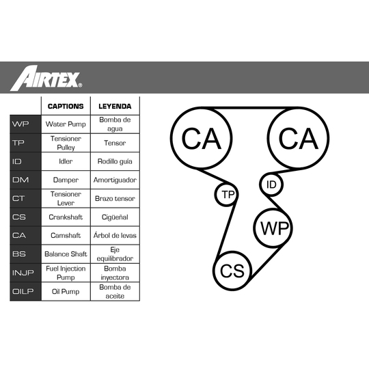 WPK-164102 - Water Pump & Timing Belt Set 