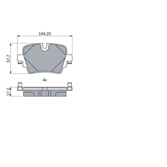 0 986 424 623 - Brake Pad Set, disc brake 