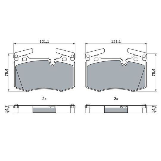 0 986 424 918 - Brake Pad Set, disc brake 