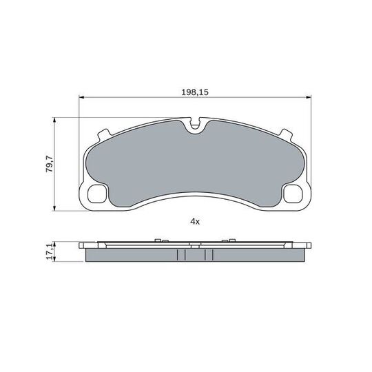 0 986 424 925 - Piduriklotsi komplekt, ketaspidur 