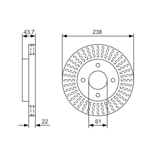 0 986 479 A87 - Brake Disc 