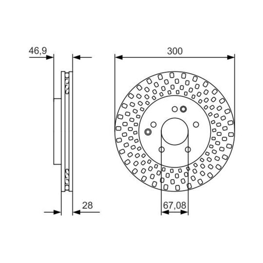 0 986 479 D05 - Brake Disc 