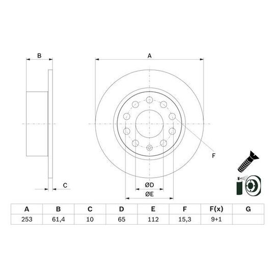 0 986 479 E00 - Brake Disc 