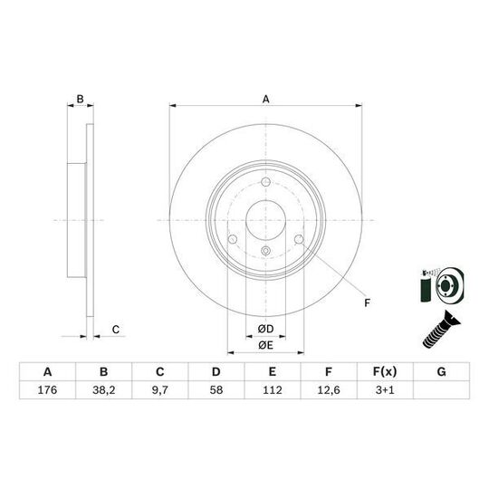 0 986 479 E74 - Brake Disc 