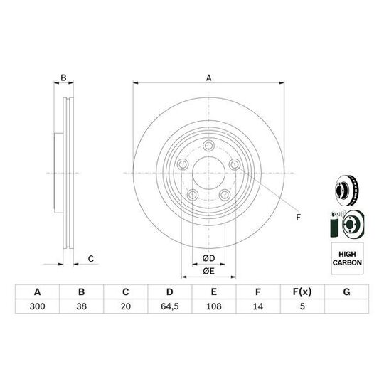 0 986 479 F67 - Brake Disc 