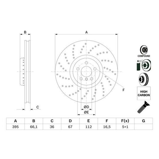 0 986 479 F64 - Brake Disc 