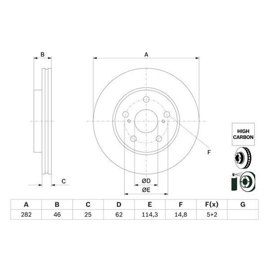 0 986 479 F92 - Brake Disc 