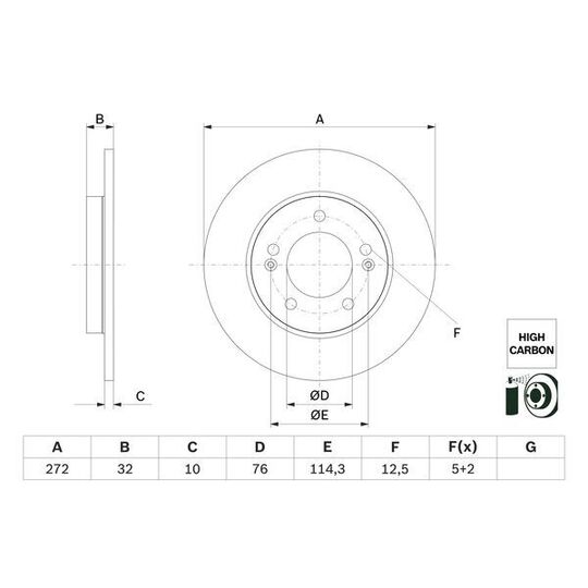 0 986 479 G30 - Brake Disc 