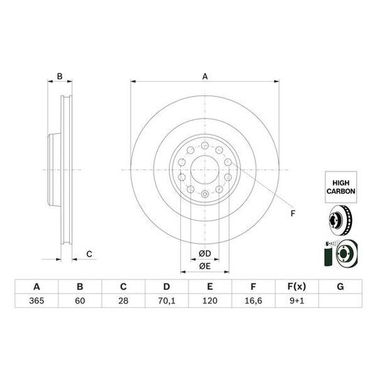 0 986 479 G56 - Brake Disc 