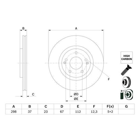 0 986 479 H05 - Brake Disc 