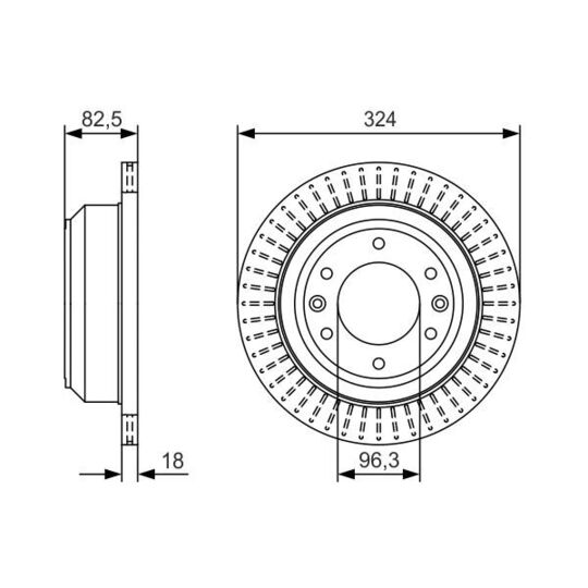 0 986 479 U29 - Brake Disc 