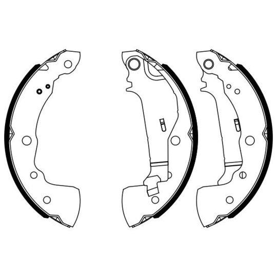 0 986 487 963 - Brake Shoe Set 