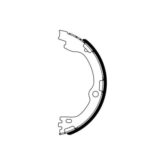 0 986 487 964 - Brake Shoe Set, parking brake 