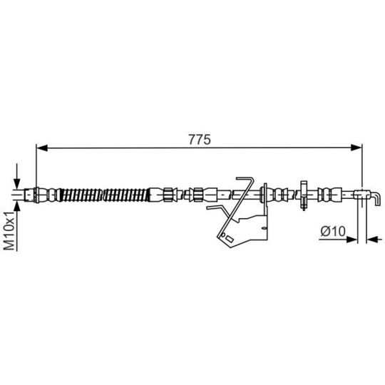 1 987 481 685 - Brake Hose 