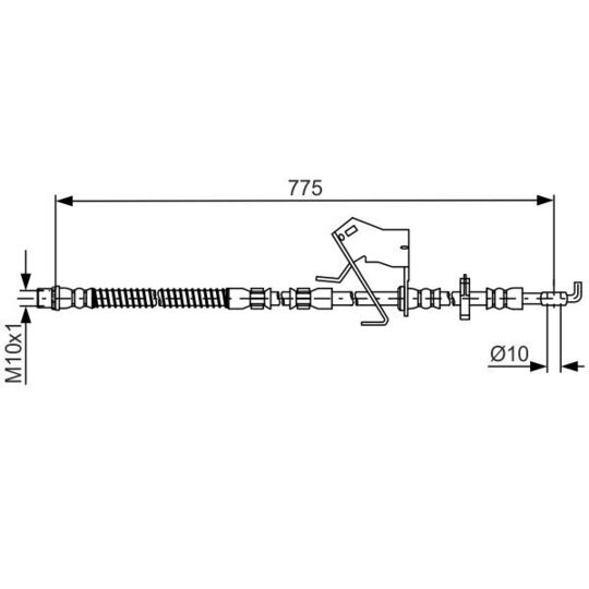 1 987 481 684 - Brake Hose 