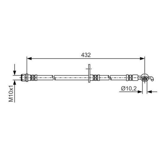 1 987 481 A58 - Brake Hose 