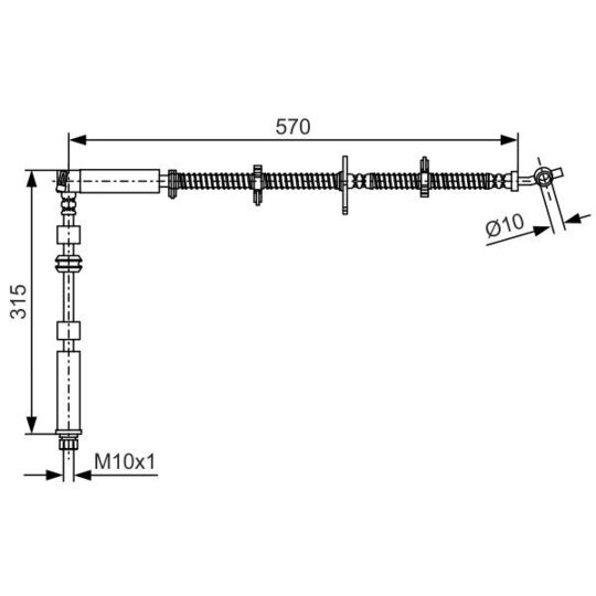 1 987 481 A63 - Brake Hose 