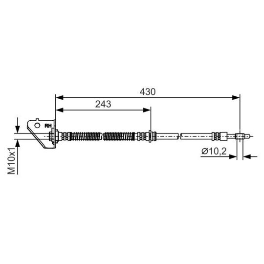 1 987 481 B30 - Brake Hose 