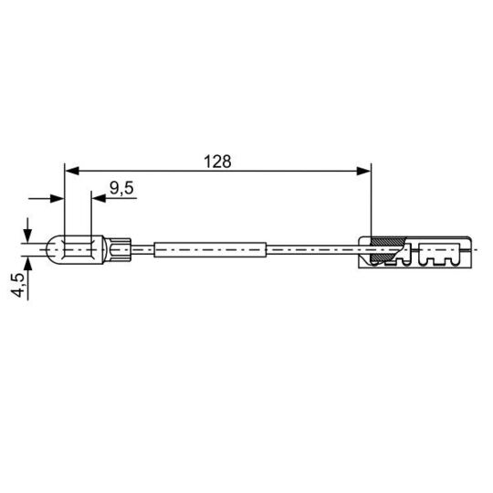 1 987 482 452 - Cable, parking brake 