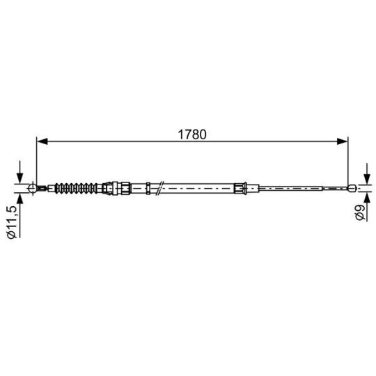 1 987 482 458 - Cable, parking brake 