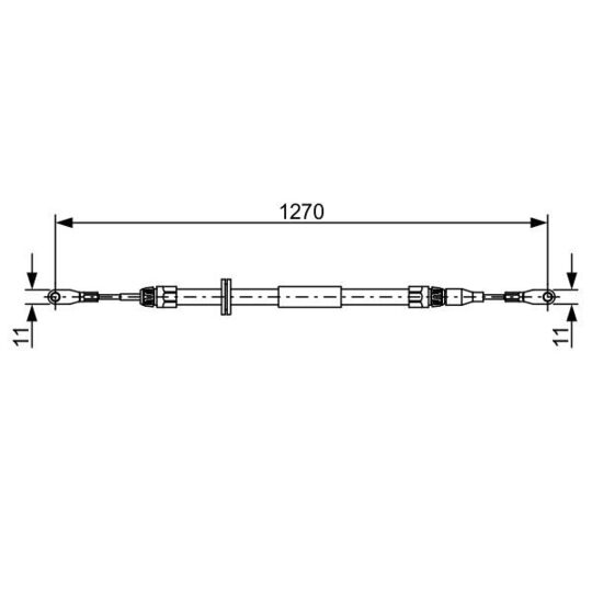 1 987 482 501 - Cable, parking brake 