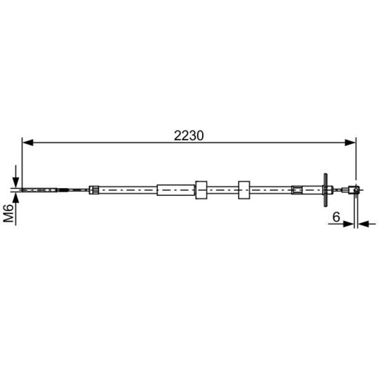 1 987 482 500 - Cable, parking brake 