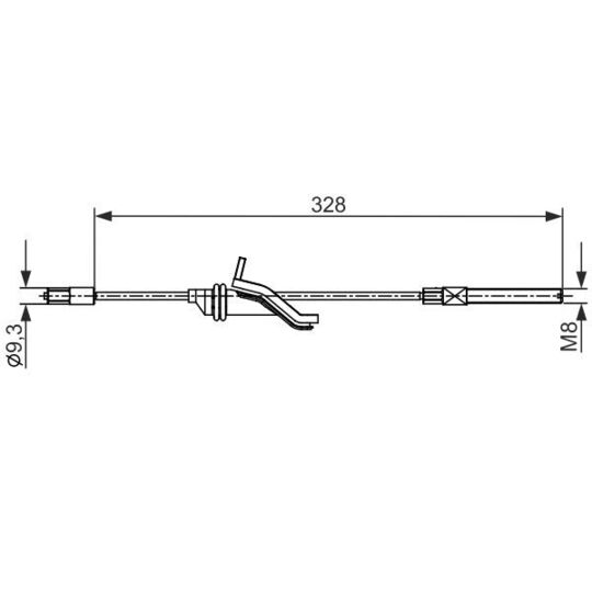 1 987 482 545 - Cable, parking brake 